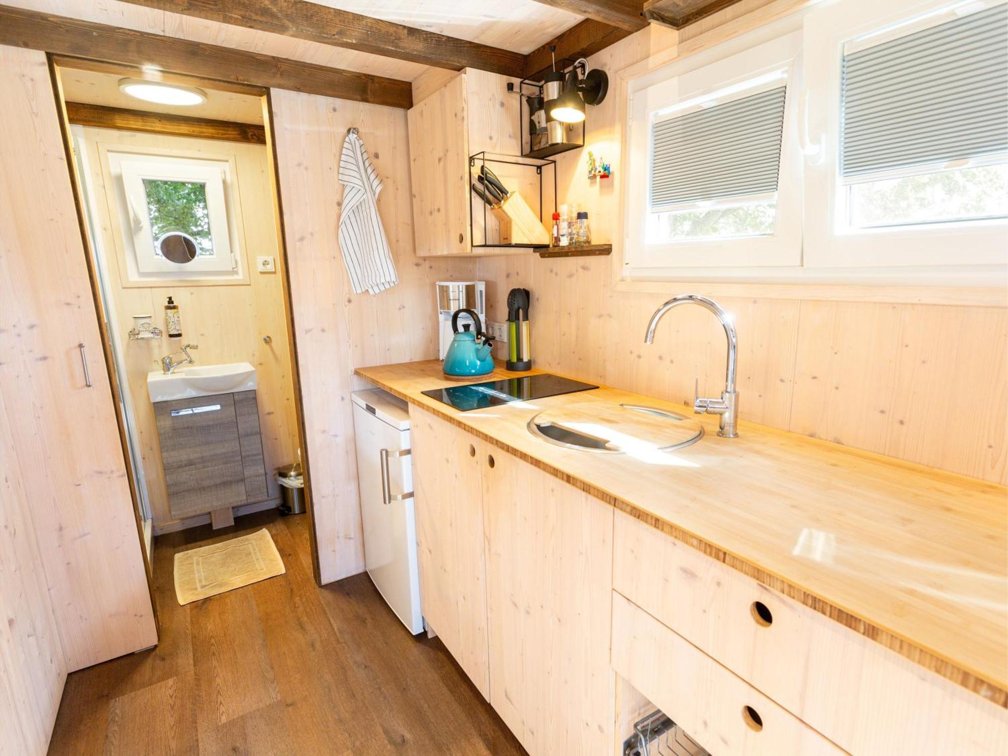 Вилла Tiny House Auf Der Alpaka Farm Rubkow Экстерьер фото