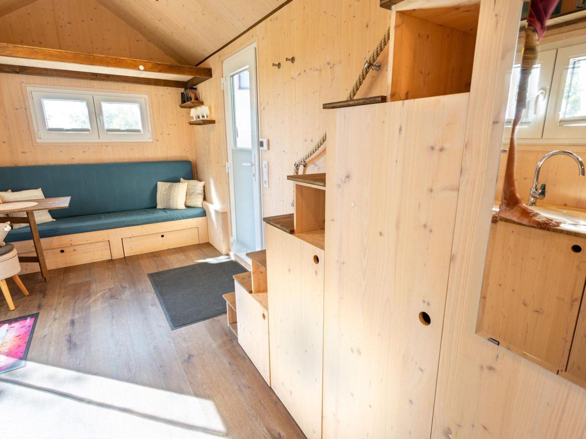Вилла Tiny House Auf Der Alpaka Farm Rubkow Экстерьер фото