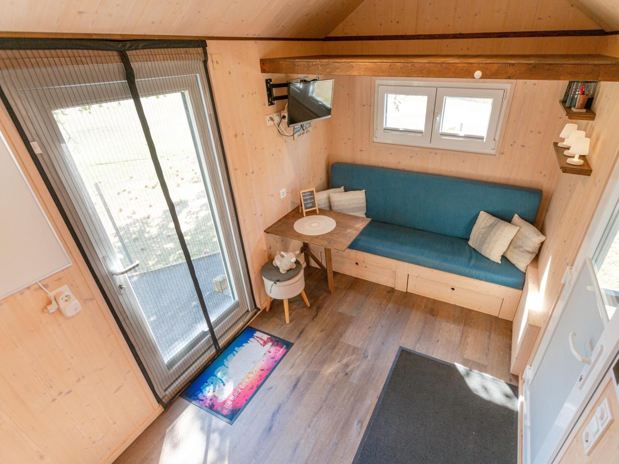 Вилла Tiny House Auf Der Alpaka Farm Rubkow Экстерьер фото